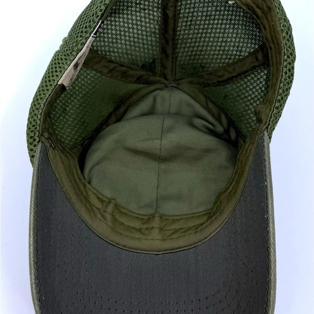 Pit Bull Snapback Mesh Trucker Hat Green OS Adjustable Embroidered Flag **READ**